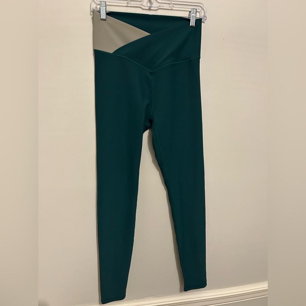 Wilo The Label Green High Waist Leggings Sz M Medium